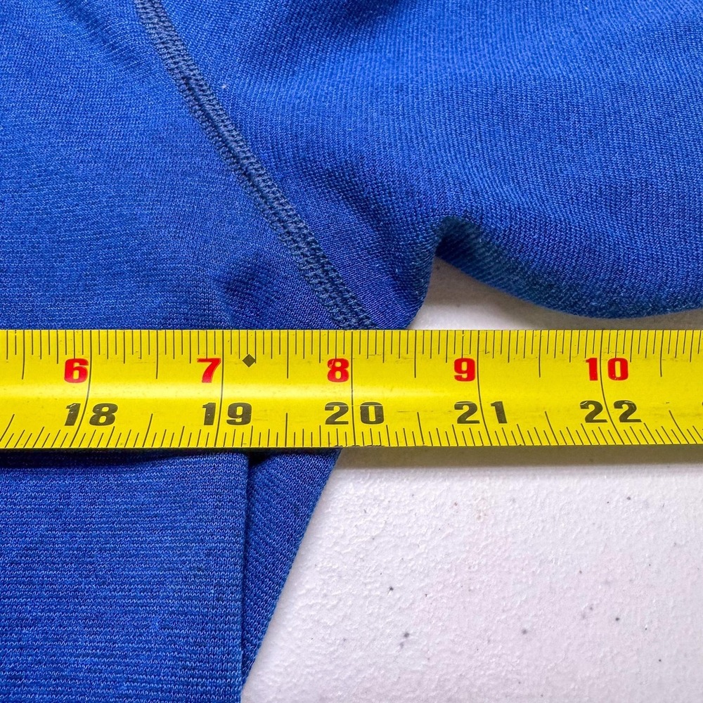 Patagonia Capilene Pullover Mens‎ Medium Blue 1/4 Zip Base Layer Shirt Athletic - Picture 7 of 9